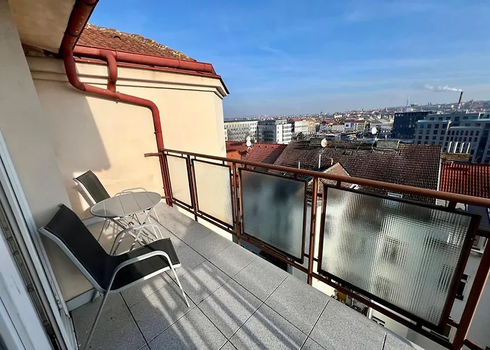 Cozy Studio With Prague Panorama View